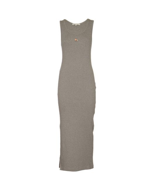 Maison Kitsuné Gray Medium Cotton Dress