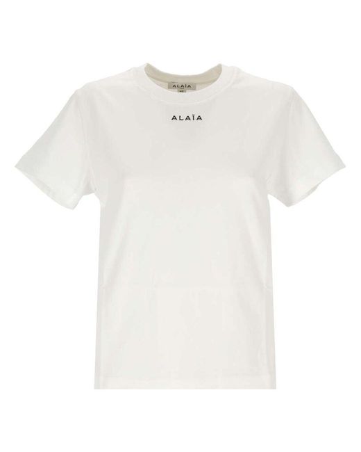 Alaïa White Alaia T-shirts And Polos