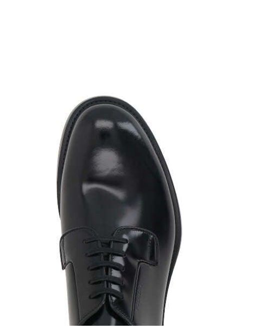Prada Black Flat Shoes for men