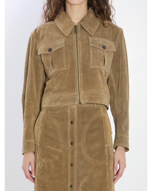 Arma Natural Helen Suede Jacket