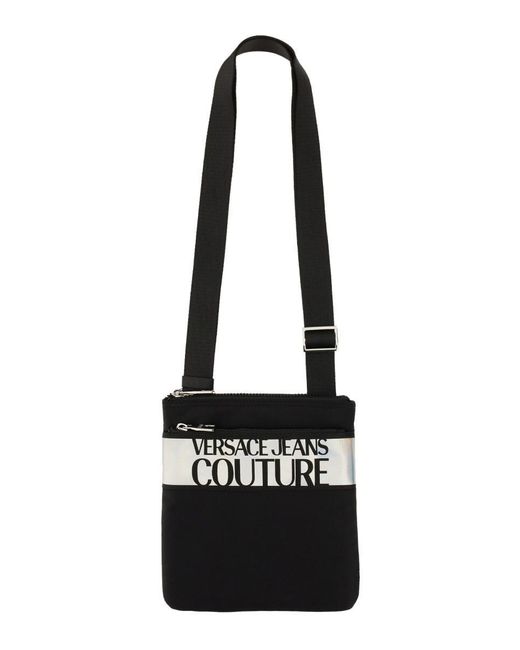 Versace Black Bag With Logo for men
