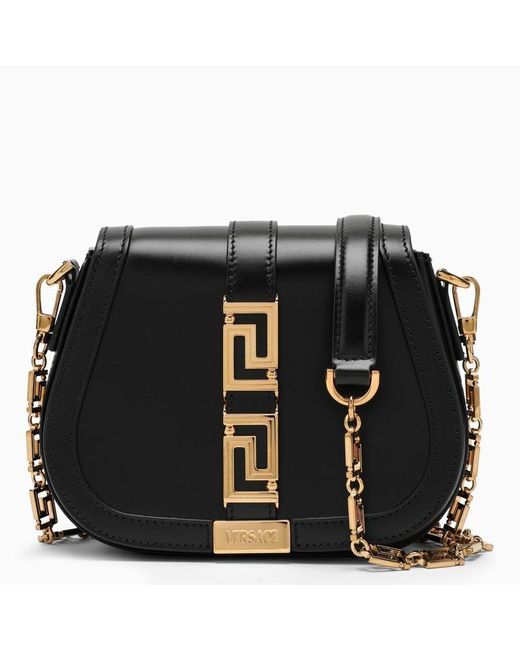 Versace Greca Goddess Small Bag in Black | Lyst