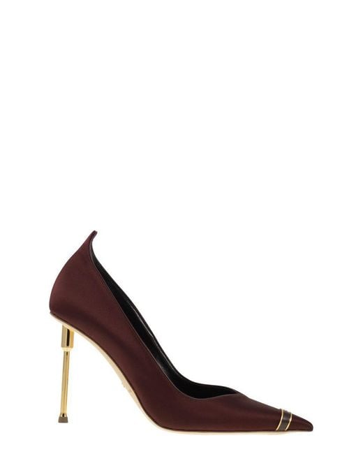 Elisabetta Franchi Brown Pumps With Sculpted Heels