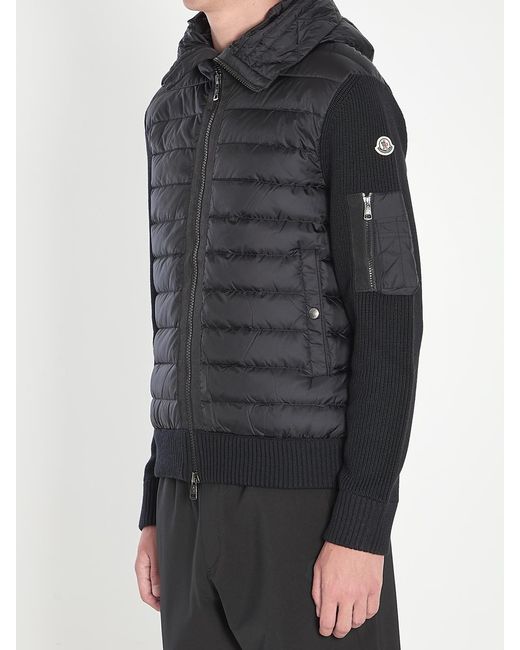 Moncler Black Tricot Jacket for men