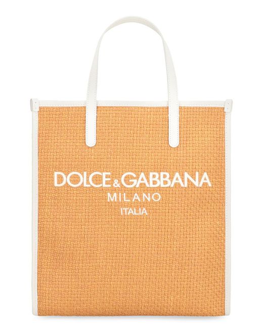 Dolce & Gabbana Orange Shopping Bags