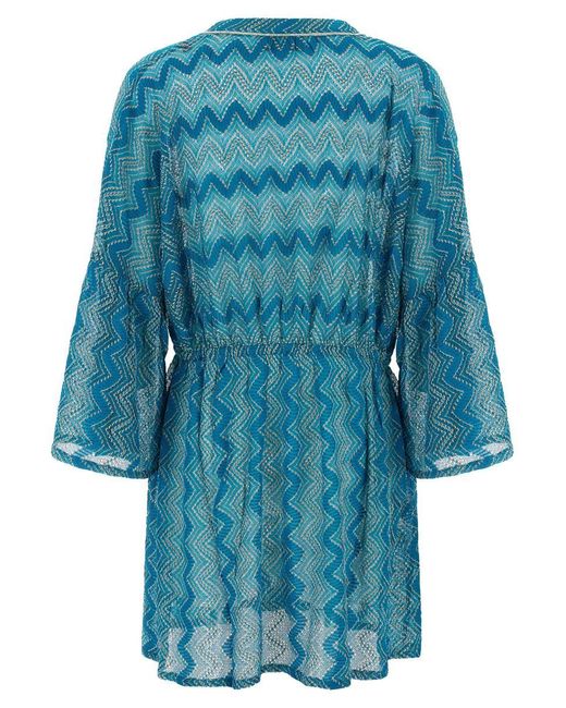 Missoni Blue Knitted Dress
