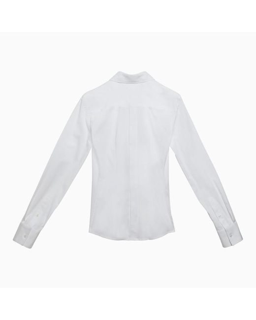 Dolce & Gabbana White Dolce&Gabbana Stretch Tight Shirt