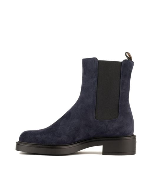 Stuart Weitzman Blue Celia Chelsea Bootie
