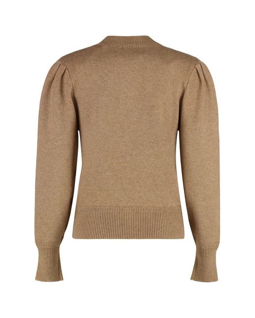 Isabel Marant Natural Kelaya Cotton-Wool Blend Sweater
