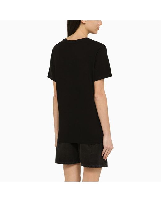 Isabel Marant Isabel Marant Étoile Black Cotton T Shirt With Print