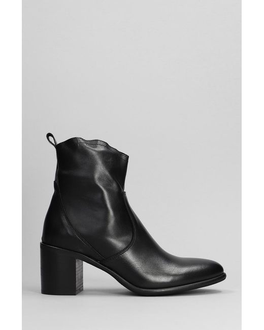 METISSE Black Texan Ankle Boots