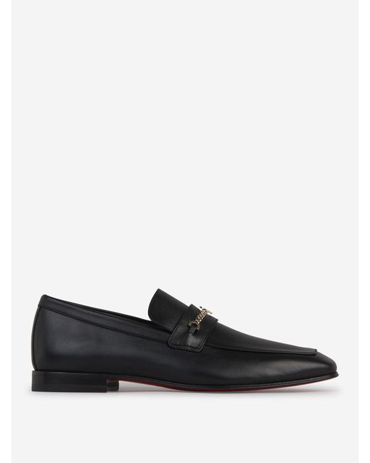 Christian Louboutin Black Mj Moc Moccasins for men