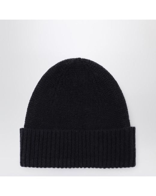 Roberto Collina Black Beanie for men