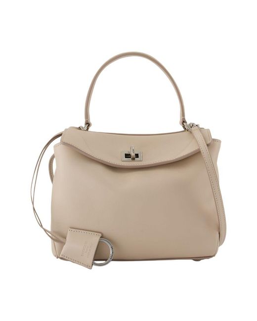 Balenciaga Natural Rodeo Top Handle Mini Purse