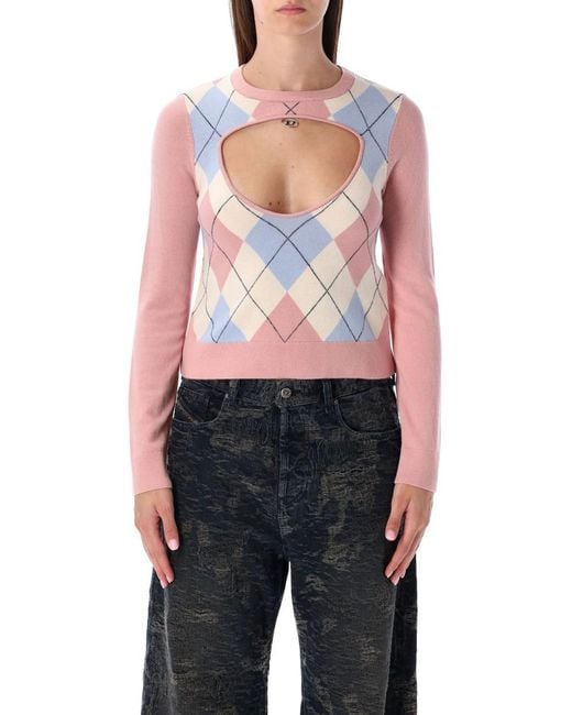 DIESEL Blue Romko Knit Argyle