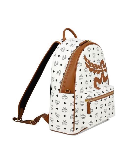 MCM Gray "Medium Stark" Backpack