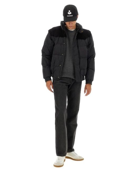 Isabel Marant Gray Down Jacket "Dowson" for men