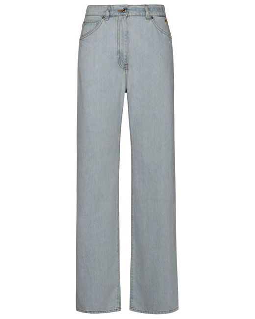 MSGM Gray Light Cotton Jeans