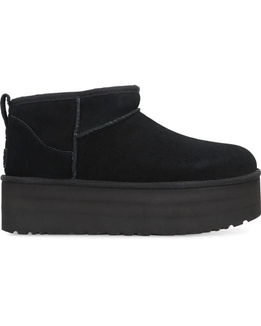 Ugg Black Classic Ultra Mini Boots
