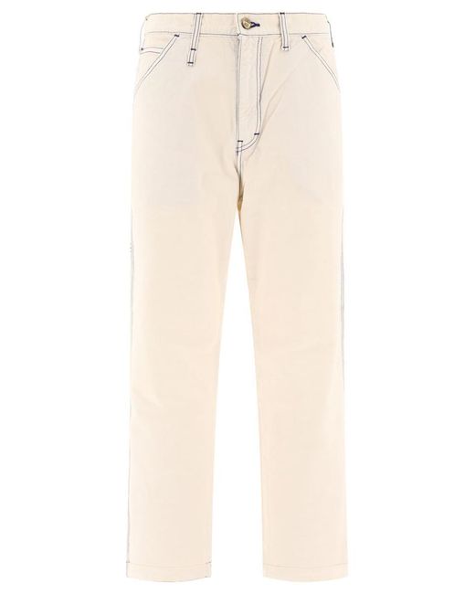 Human Made Natural "Garment Dyed Painter" Trousers for men