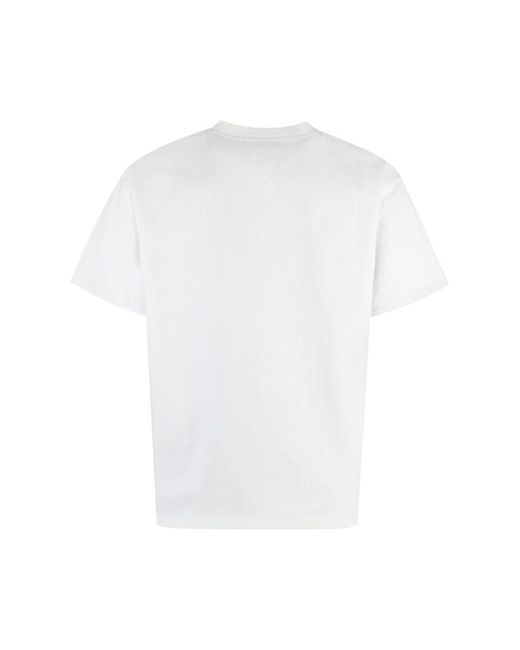 Bottega Veneta White Cotton Crew-neck T-shirt for men