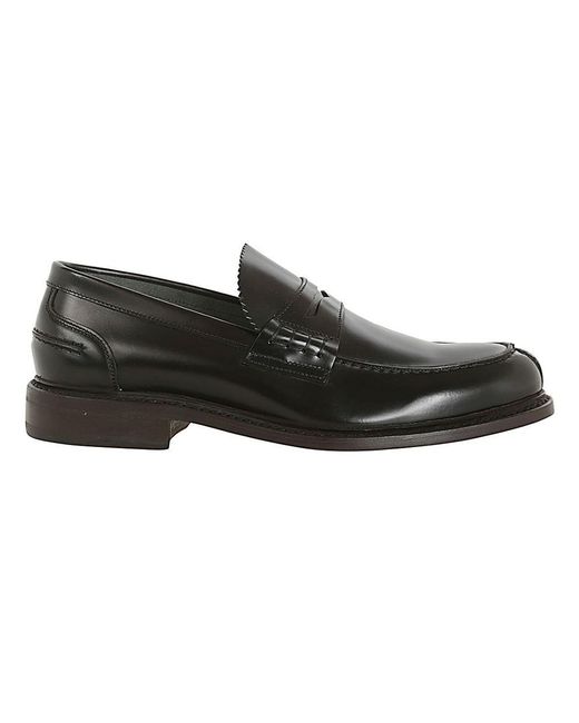 BERWICK  1707 Black Antik Loafers Shoes for men
