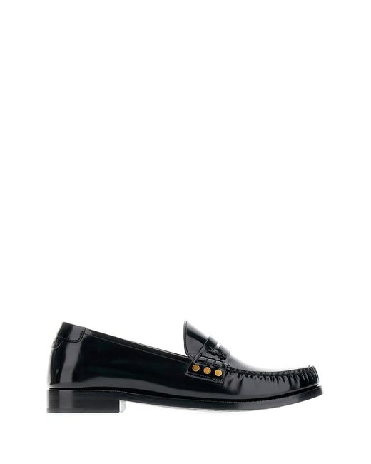 Saint Laurent Black Loavers for men