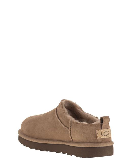Ugg Brown Classic Micro - Suede Ankle Boot