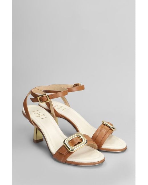 GOLD&ROUGE Multicolor Tea Sandals Color