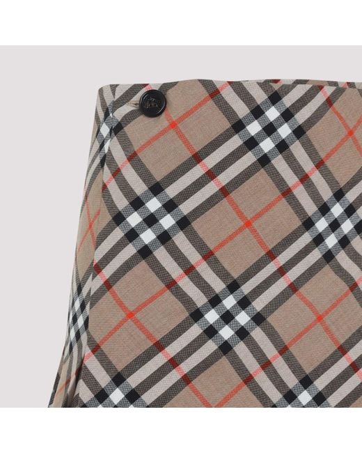 Burberry Gray Skirt