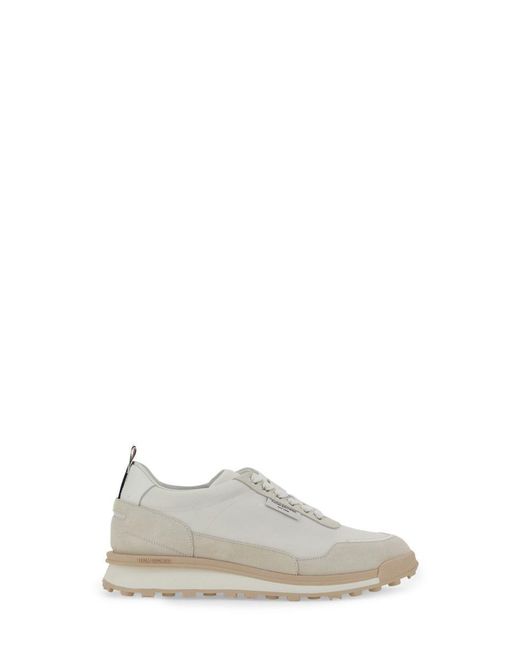 Thom Browne White Sneaker With Logo for men