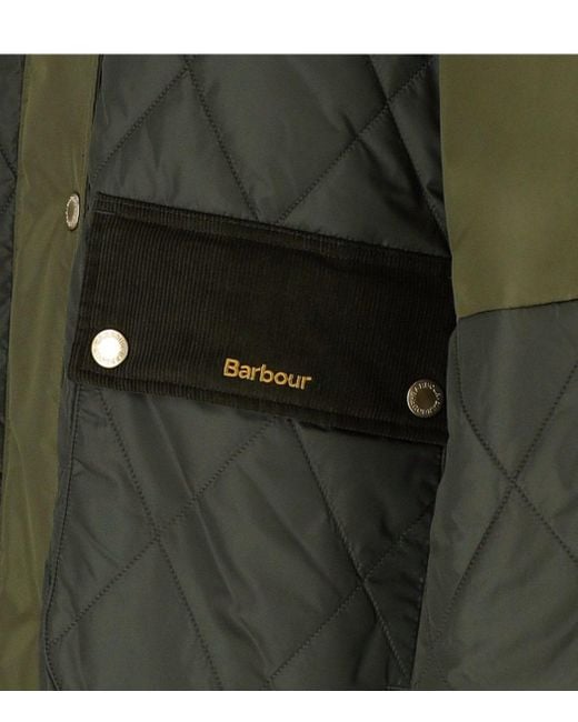 Barbour Elspeth Quilted Green Hooded Jacket