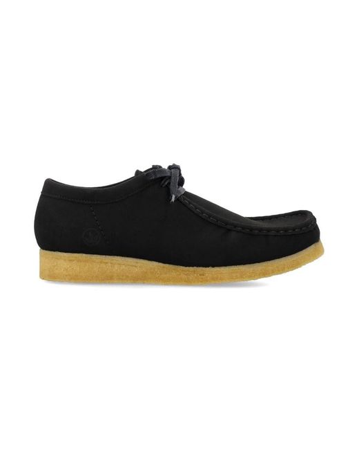 Clarks Vegan Wallabee in Black for Men | Lyst