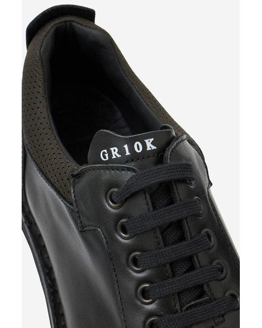 GR10K Black Lace Up Shoes for men