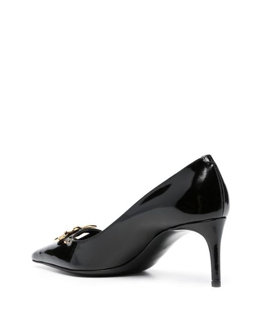 Dolce & Gabbana Black Leather Pointy-Toe Pumps
