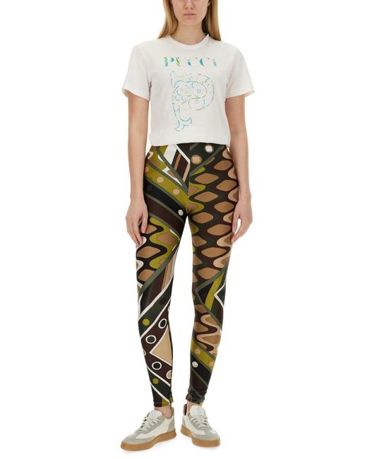 Emilio Pucci White T-Shirt With Print