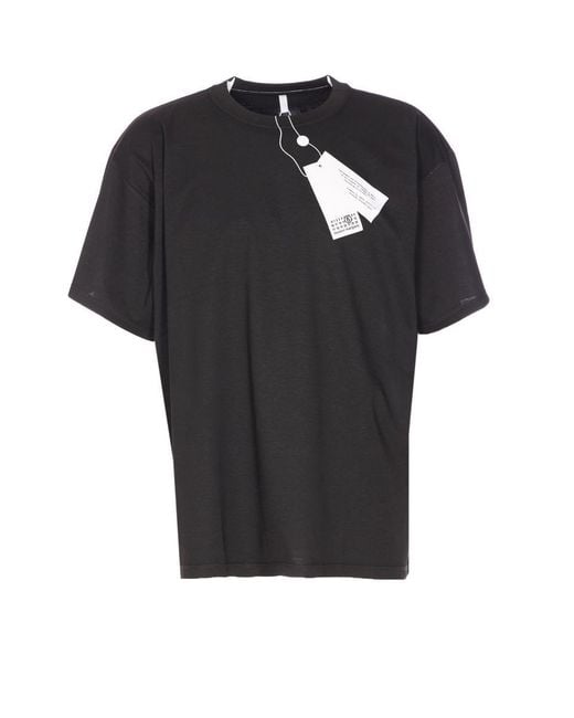 MM6 by Maison Martin Margiela Black T-Shirts And Polos for men