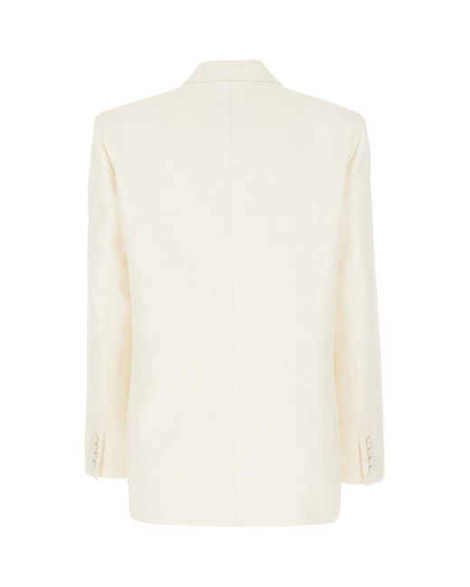 Valentino White Toile Iconographe Blend Blazer Jacket