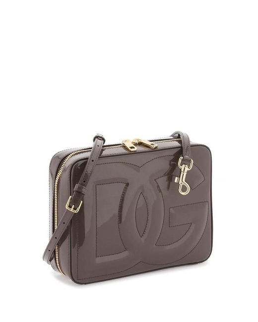 Dolce & Gabbana Brown Medium 'dg Logo' Camera Bag