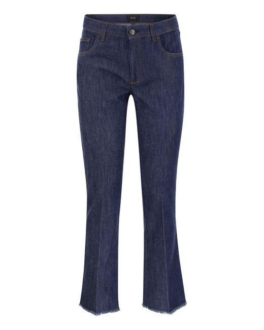 Fay Blue 5-Pocket Trousers