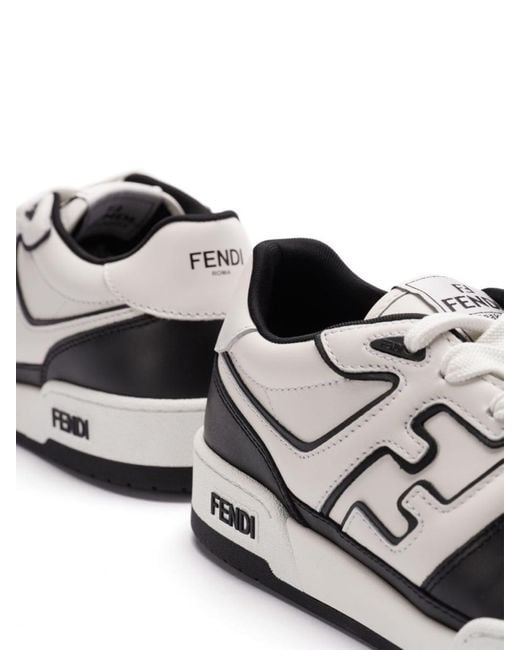 Fendi White Match Sneakers Shoes for men