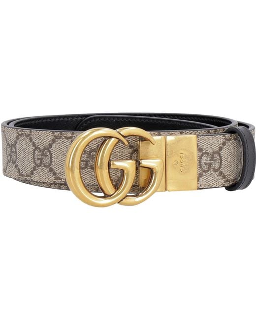 Gucci Multicolor GG Marmont Reversible Belt