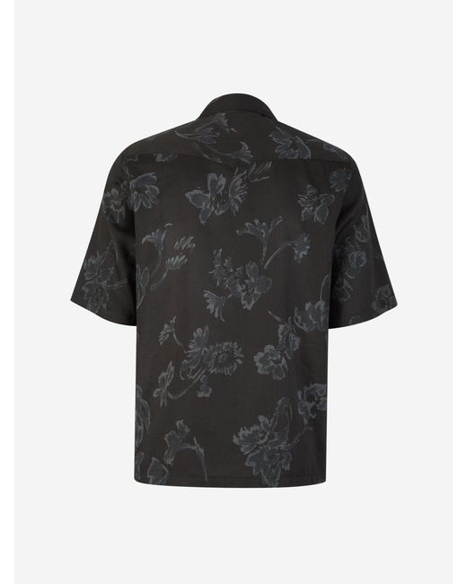 Officine Generale Black Eren Cotton Shirt for men