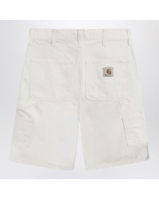 Carhartt White Single Knee Short Wax Coloured for men