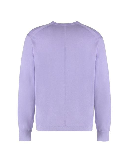 Calvin Klein Purple Sweater With Round Neck for men
