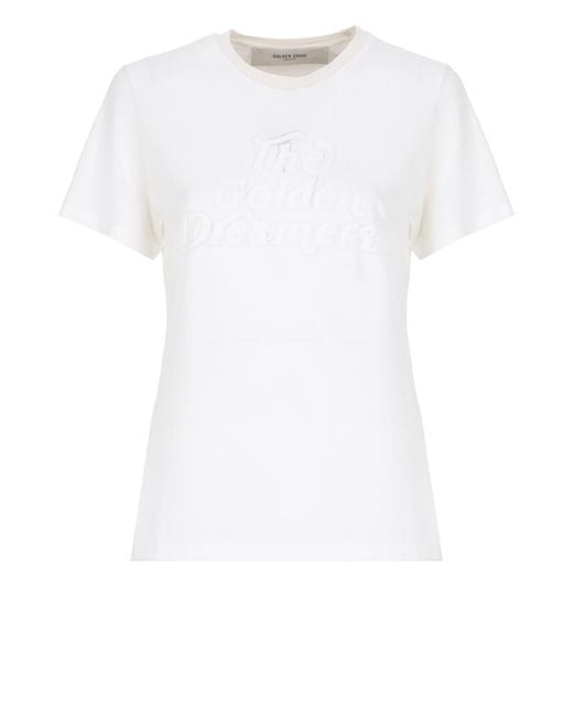 Golden Goose Deluxe Brand White T-Shirts And Polos