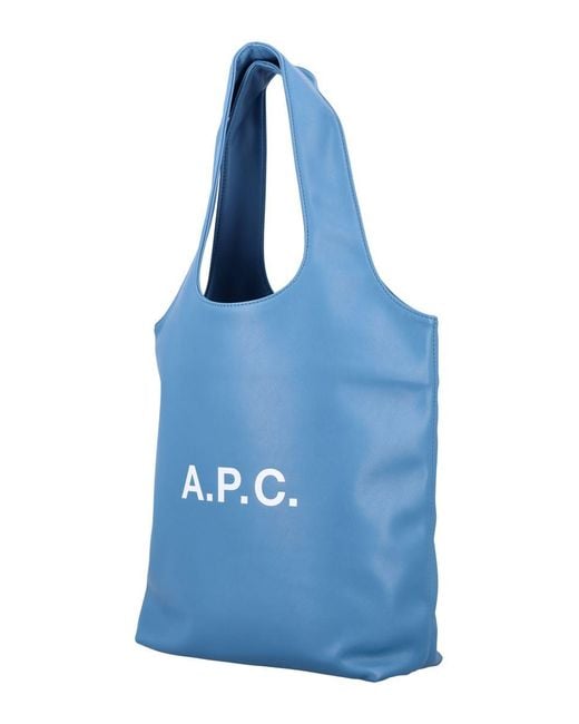 A.P.C. Blue Ninon Small Tote Bag