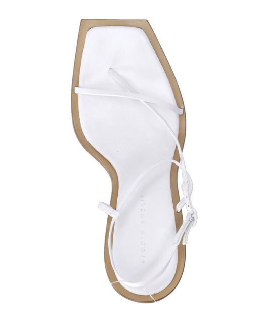 studio amelia white sandals