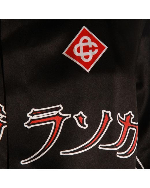 Casablanca Black Silk Shirt for men
