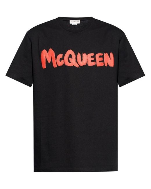 Alexander McQueen Black T-Shirts & Tops for men